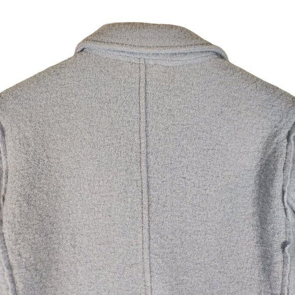 J. Crew Daphne‎ Topcoat Women's 8 Blue Italian Boiled Wool Preppy Classic - Picture 5 of 11